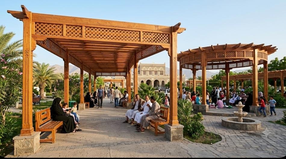 برجولات خشبية في مكة